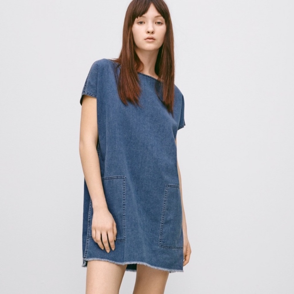 Aritzia Wilfred Free Nori Dress Denim XS